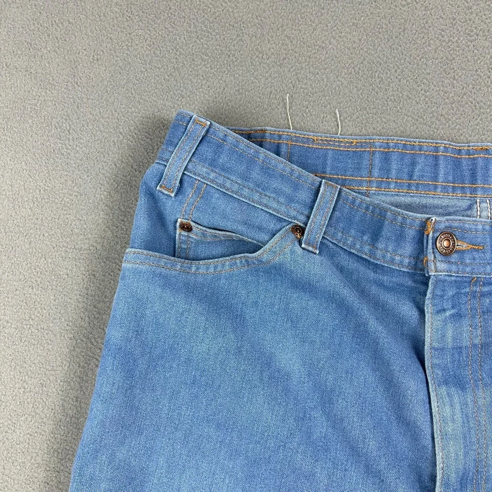 Levis 977 Jeans Mens 38x32 Brown Tab Vintage 2001‎ Straight Leg Blue